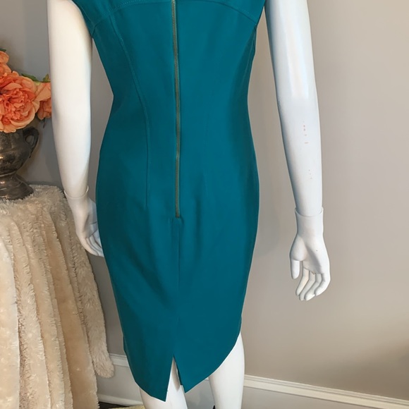 Gorgeous Teal Sleeveless Dress 4 - Picture 7 of 11